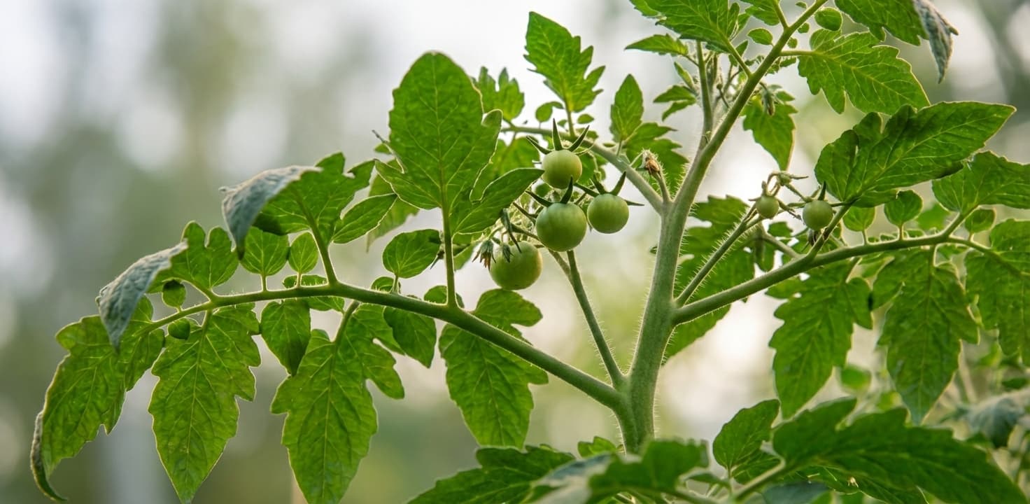 A tomato plant with the best VPD for flowering.