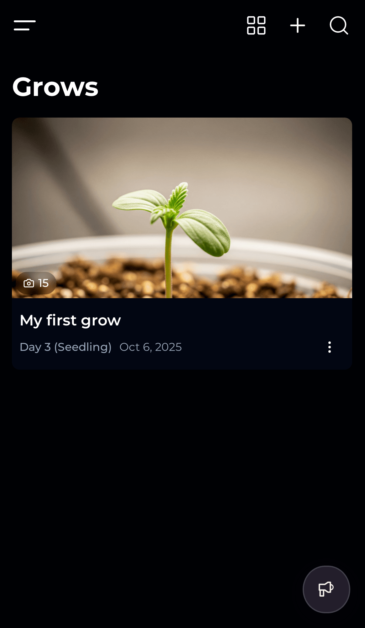 GrowOps grow dashboard