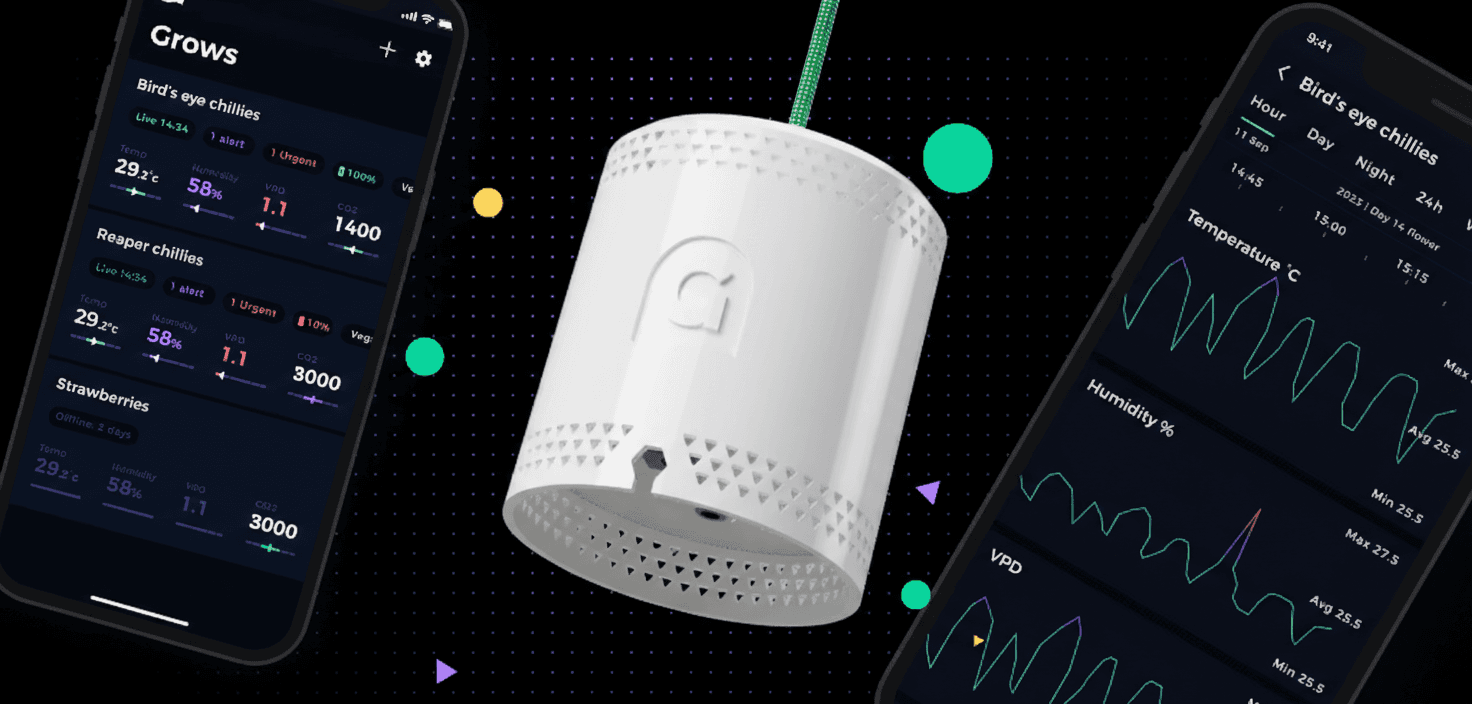 Grow sensor and grow app