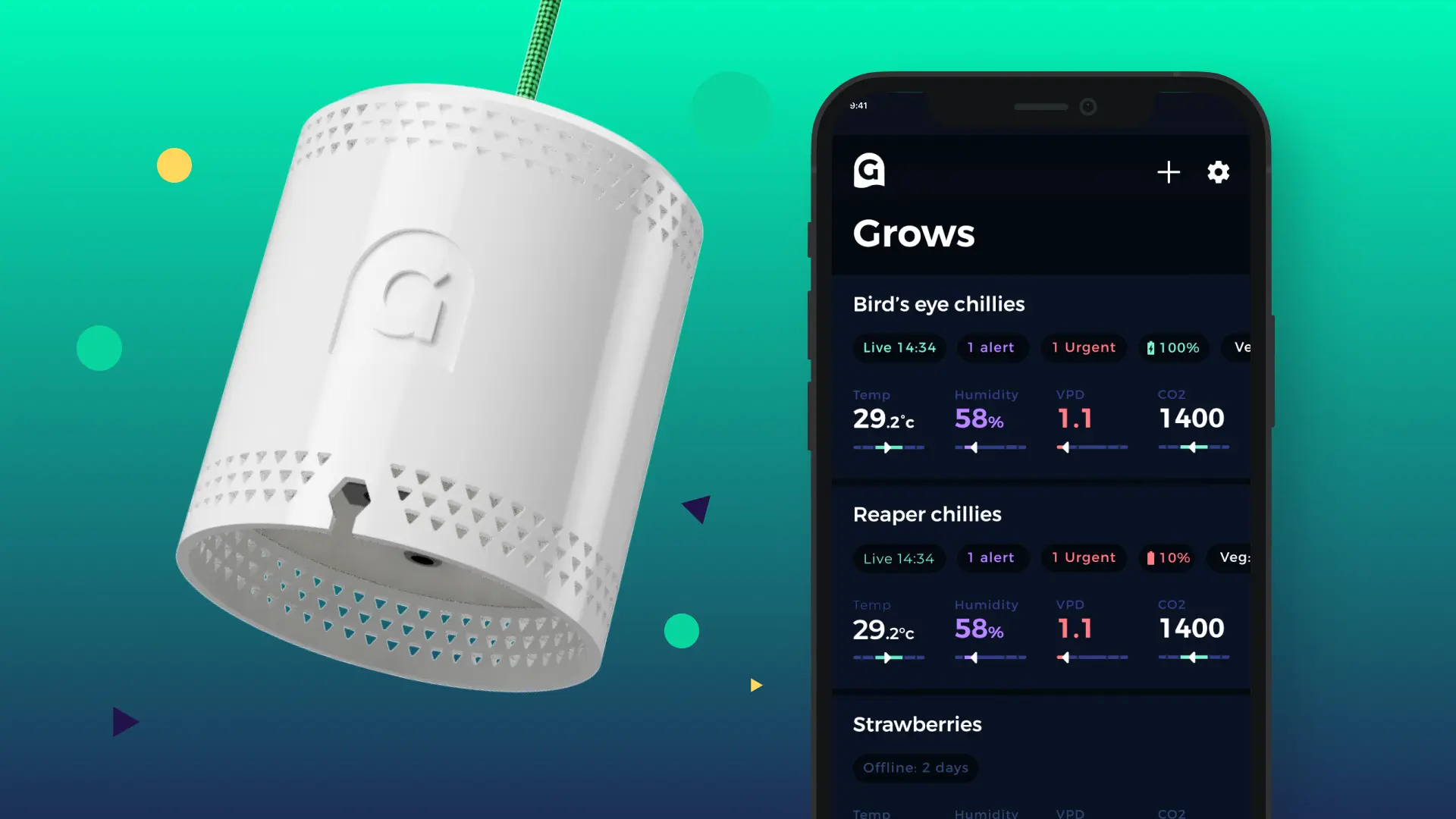 The Grow Sensor and app